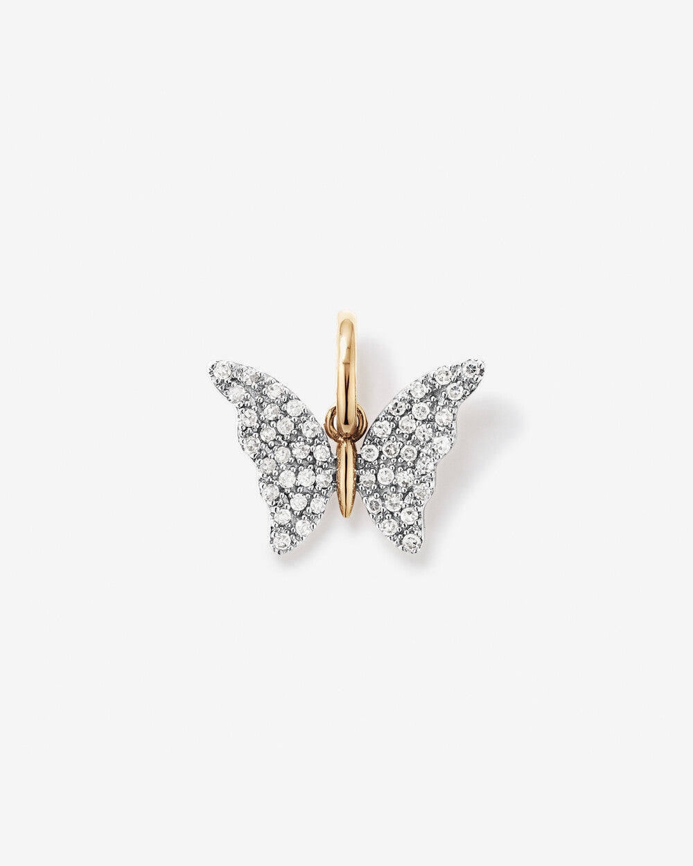 Lab Grown Diamond Butterfly Pendant in 10kt Gold By STERA