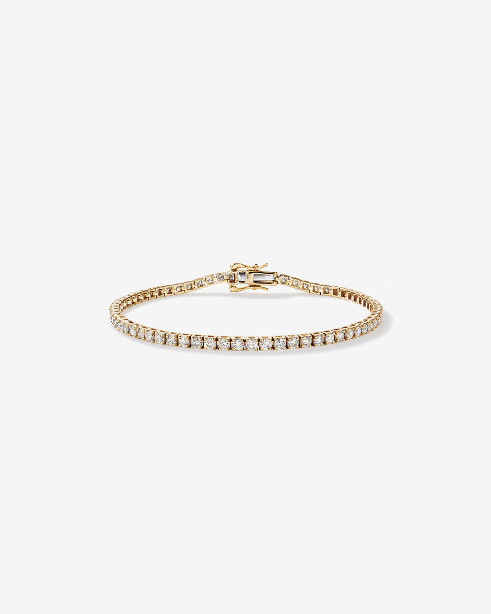 3.60 Carat Diamond Tennis Bracelet in 14k Yellow Gold