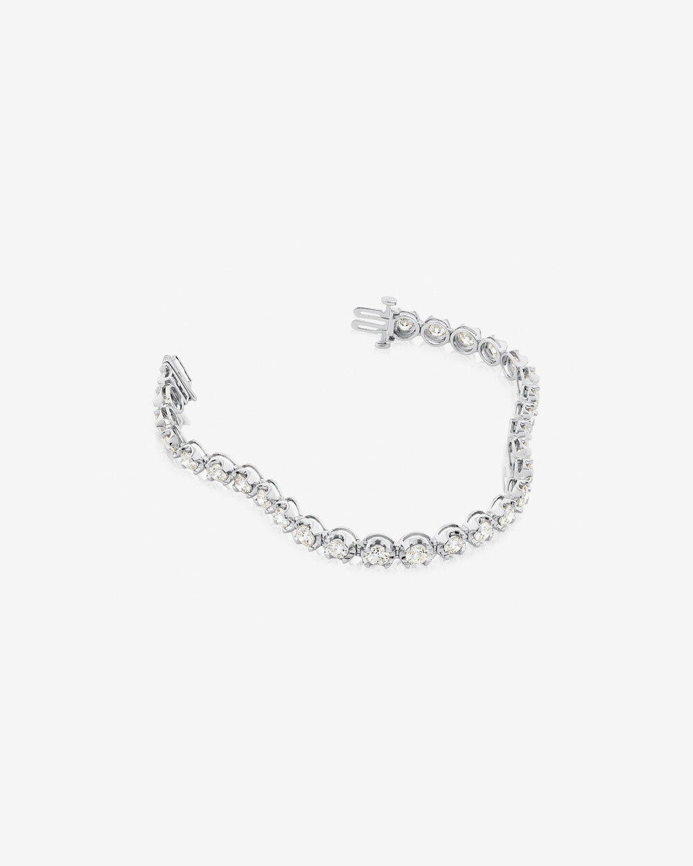9.00 Carat Diamond Tennis Bracelet in 14k White Gold