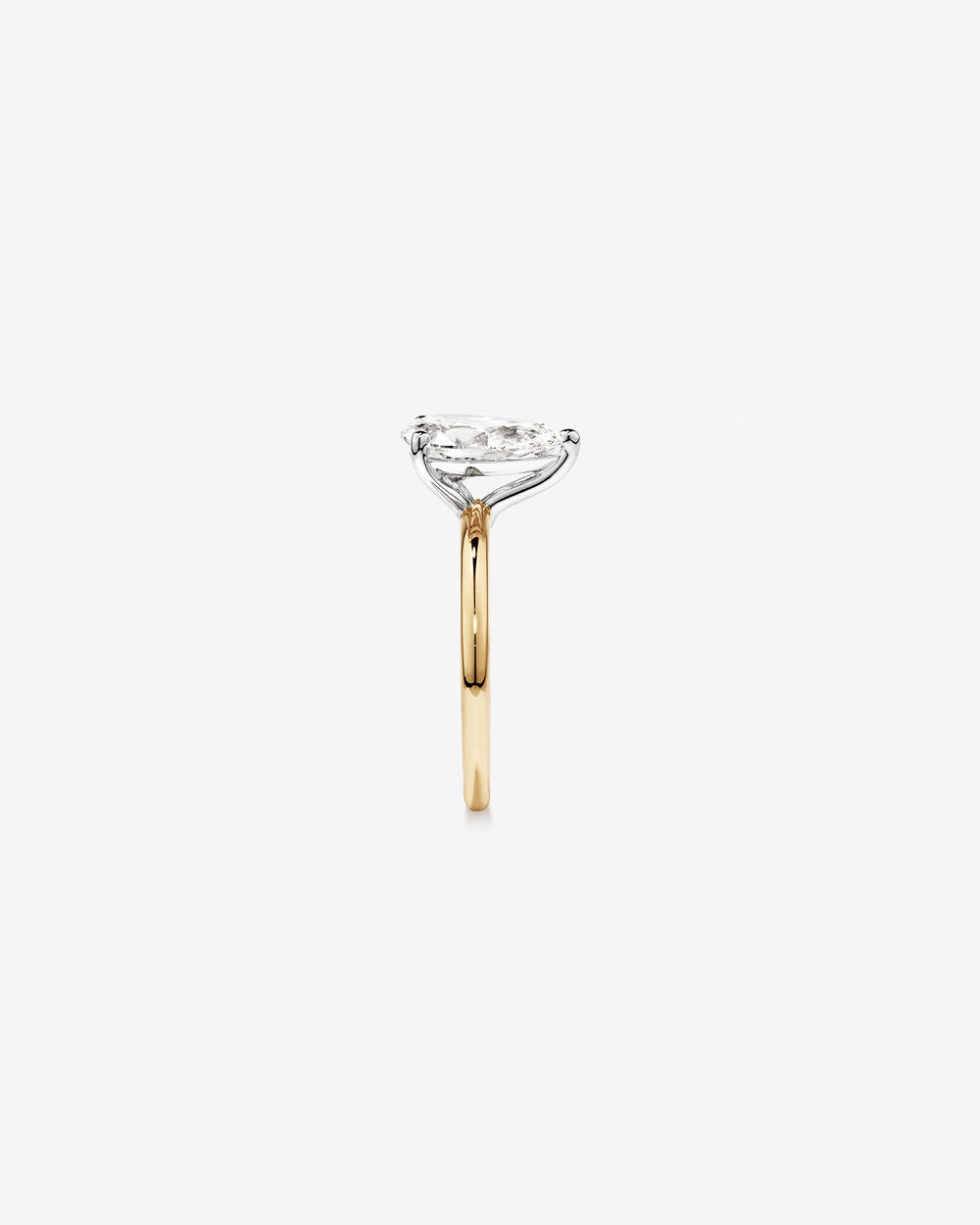 2.00 Carat  Pear Cut Lab-Grown Diamond Solitaire Engagement Ring in 14kt Gold