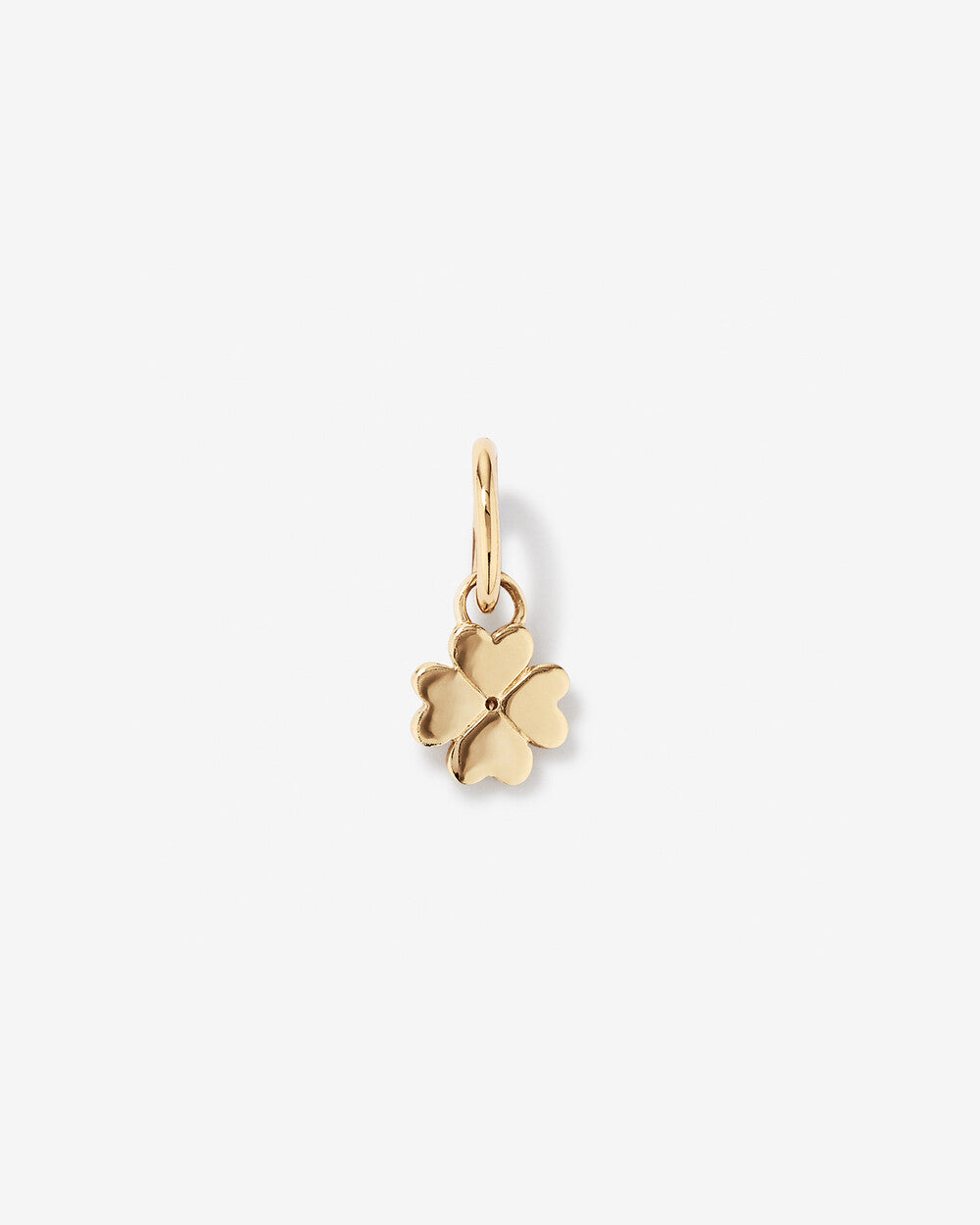 Lab Grown Diamond Four Leaf Clover Pendant in 10kt Gold By STERA