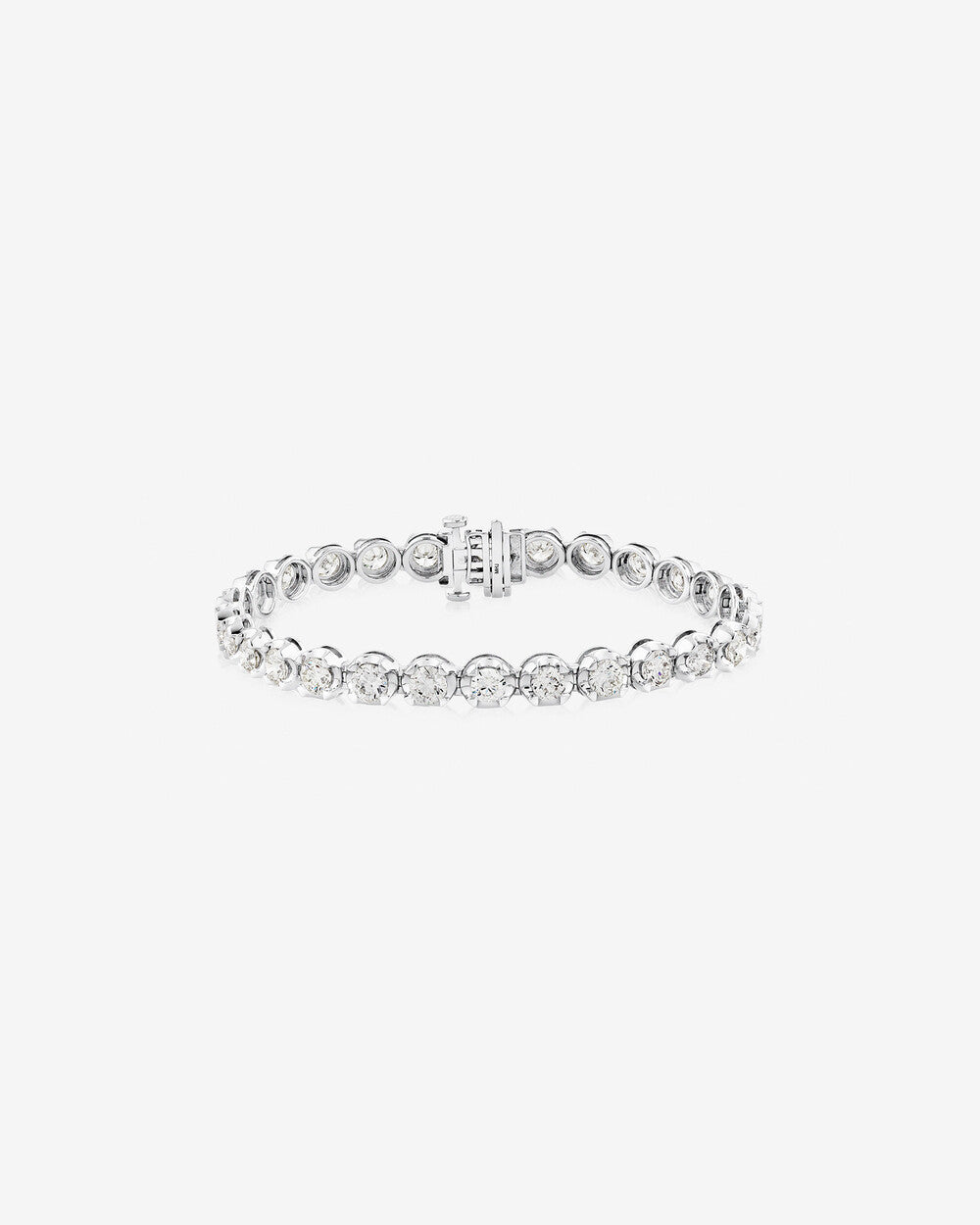 9.00 Carat Diamond Tennis Bracelet in 14k White Gold