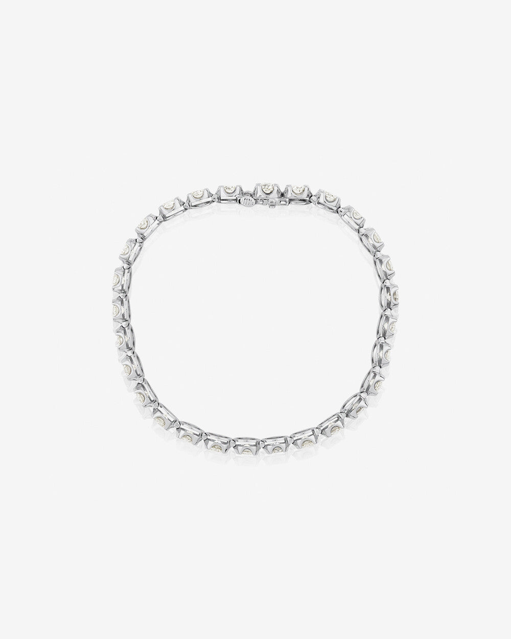 9.00 Carat Diamond Tennis Bracelet in 14k White Gold
