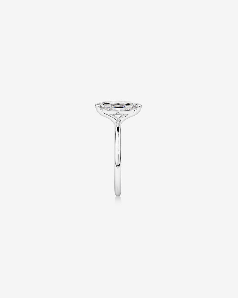 1.00 Carat Marquise Lab-Grown Diamond Solitaire Engagement Ring in 14kt Gold