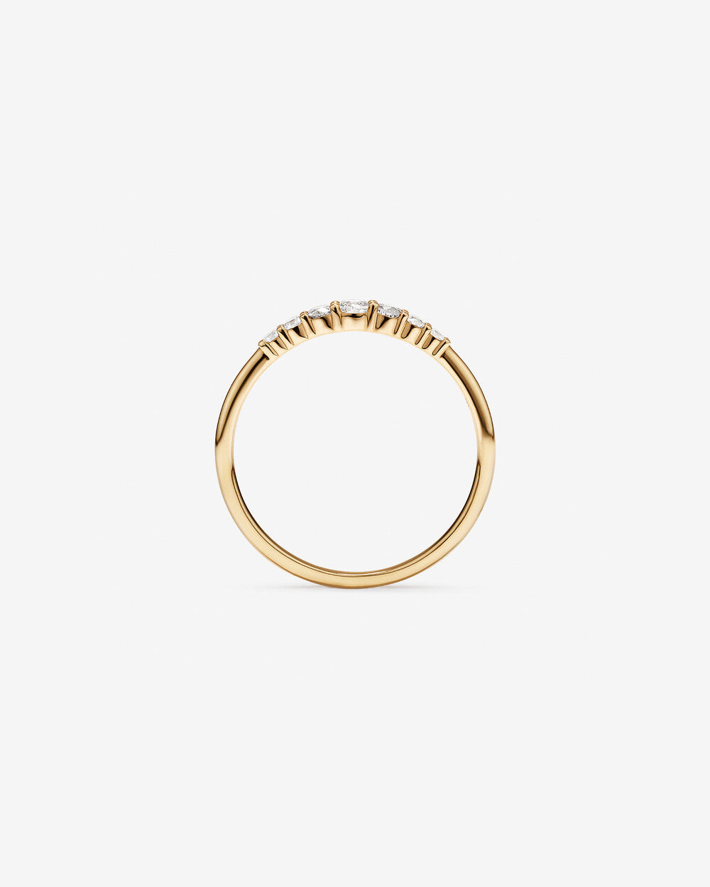 0.22 Carat TW Round Brilliant Lab Grown Diamond Ring in 14kt Yellow Gold