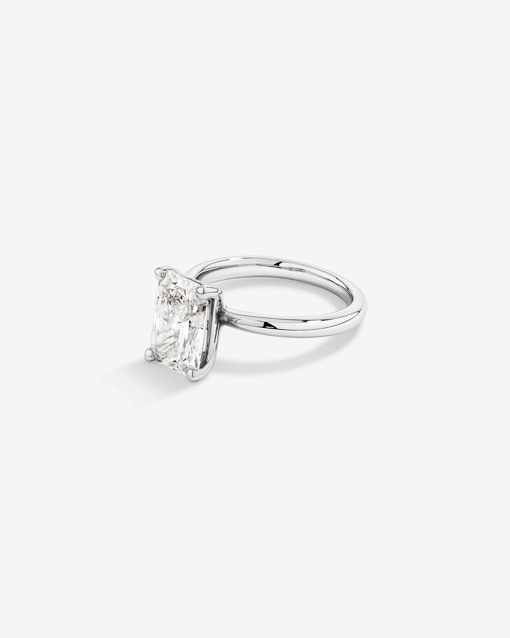 3.00 Carat Radiant Cut Lab-Grown Diamond Solitaire Engagement Ring in 14k Gold