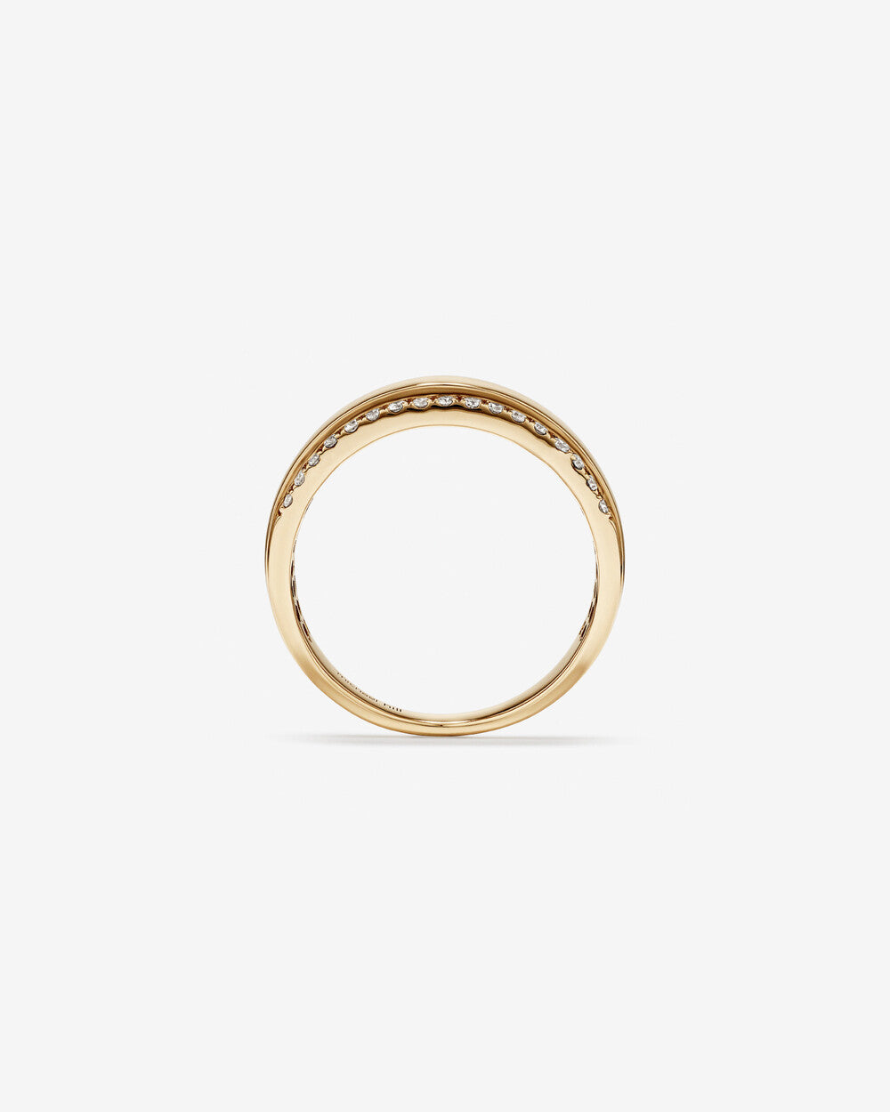 Two Row Ring with 0.40 of Diamonds In 14k Yellow Gold By Stera