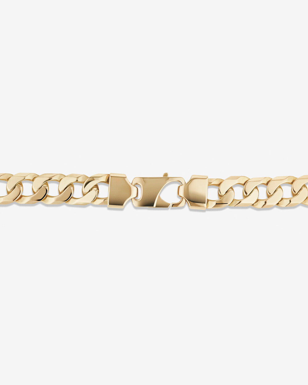 55cm (22") Solid Curb Chain in 10k Yellow Gold