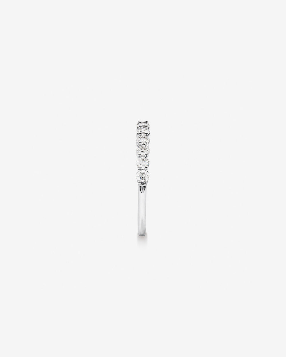 0.62 Carat Claw Set Round Brilliant Lab Grown Diamond Wedding Ring in 14k Gold