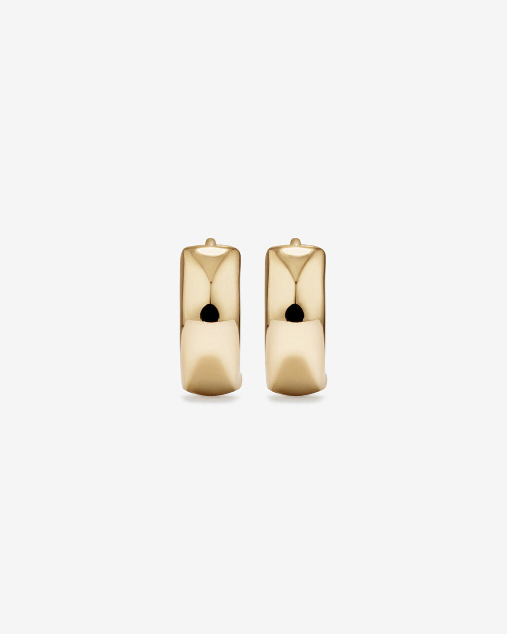 10mm Huggie Earrings in 14kt Yellow Gold