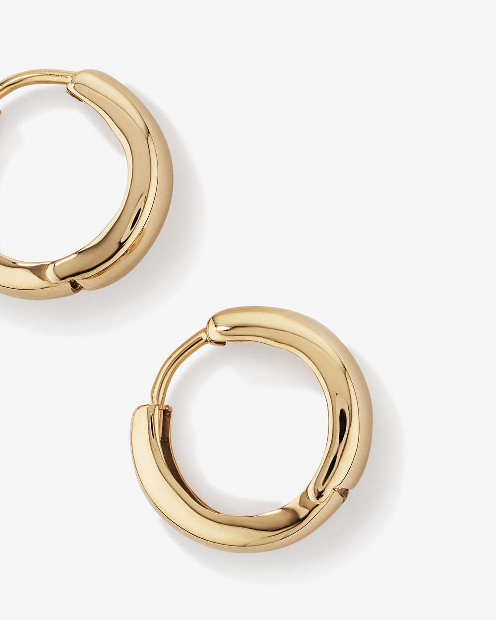 10mm Huggie Earrings in 14kt Yellow Gold