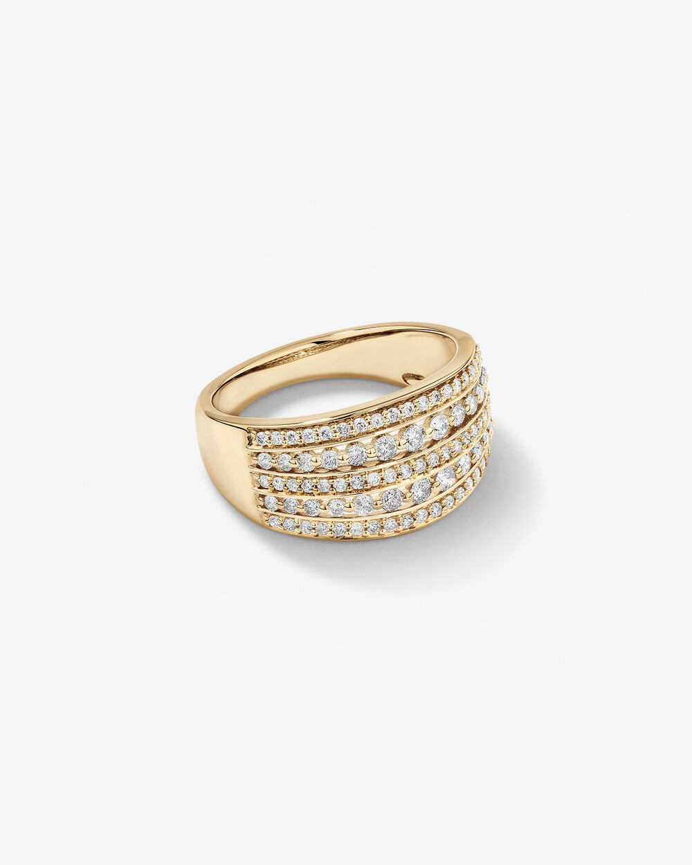 0.77 Carat TW Infinite Lab Grown Diamonds Ring in 14k Yellow Gold