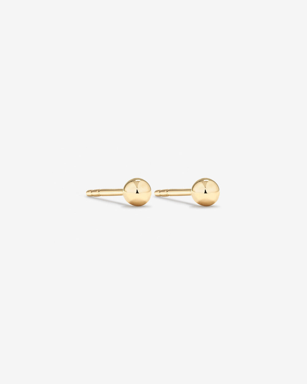 4mm Ball Stud Earrings in 14k Yellow Gold