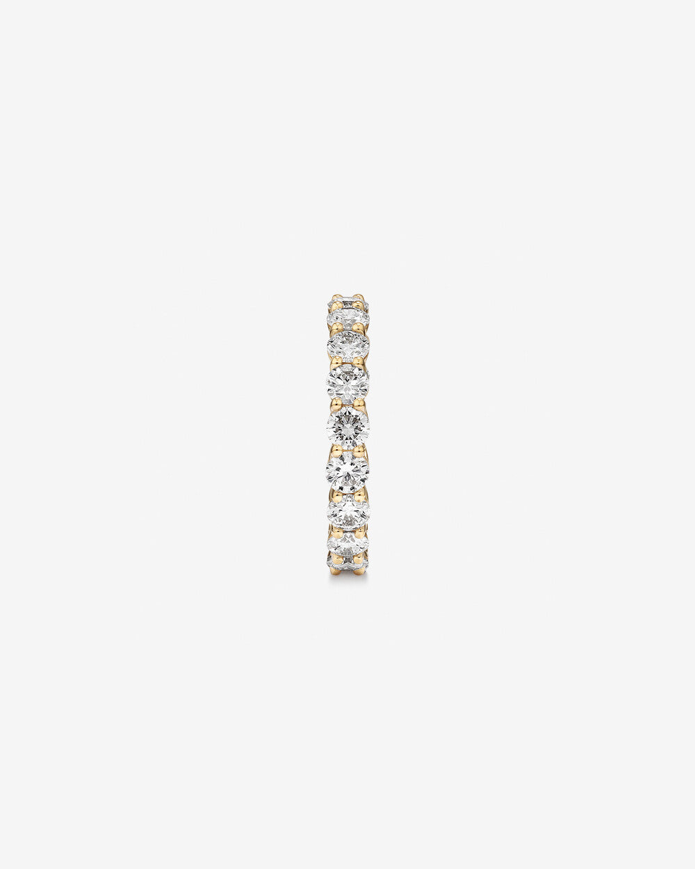 2.00 Carat Round Brilliant Lab-Grown Diamond Eternity Ring in 14kt Yellow Gold