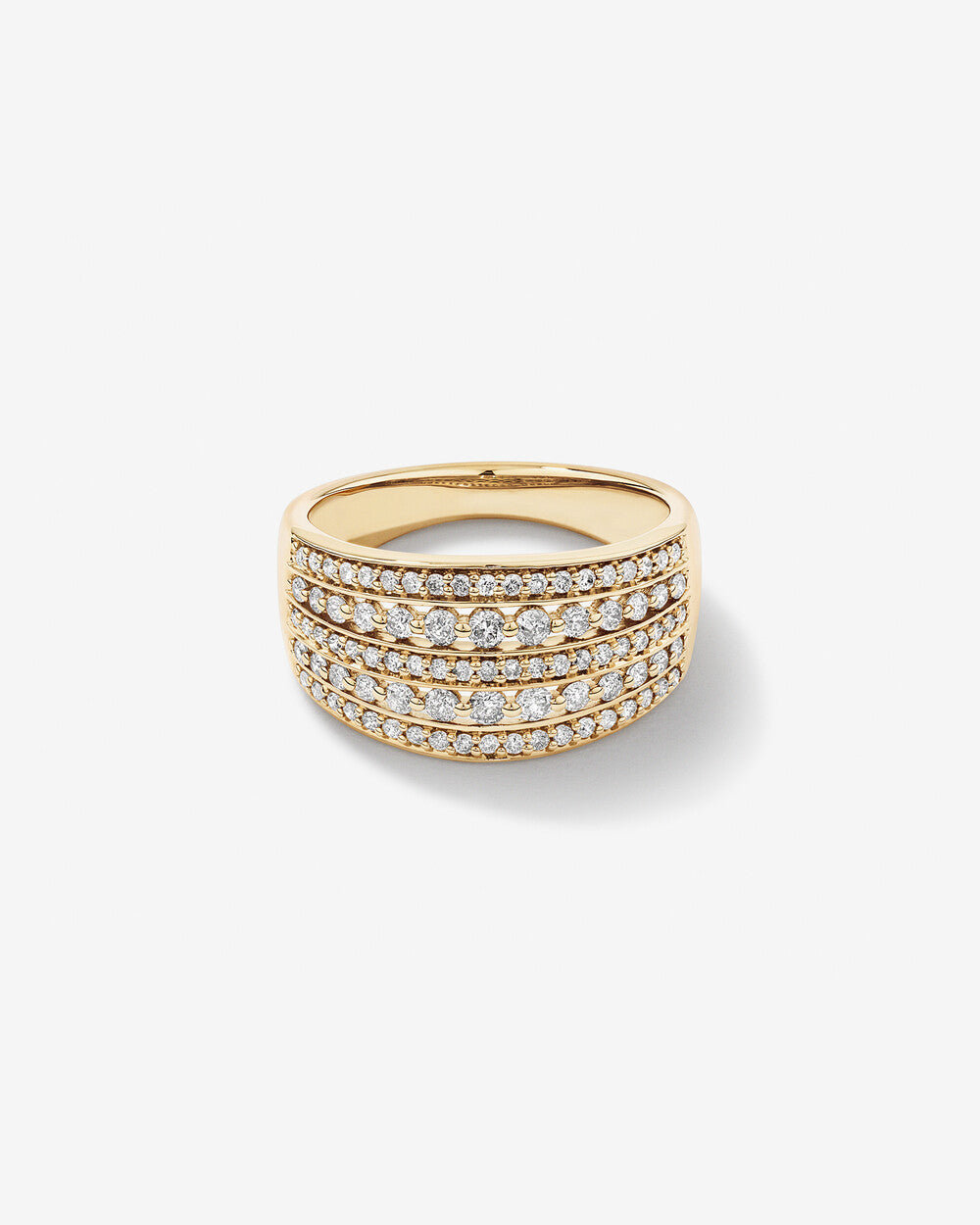 0.77 Carat TW Infinite Lab Grown Diamonds Ring in 14k Yellow Gold
