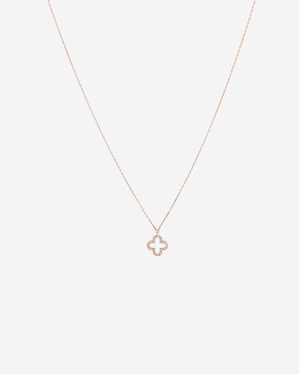 4 Leaf Clover Pendant With Lab Grown Diamonds In 14kt Gold