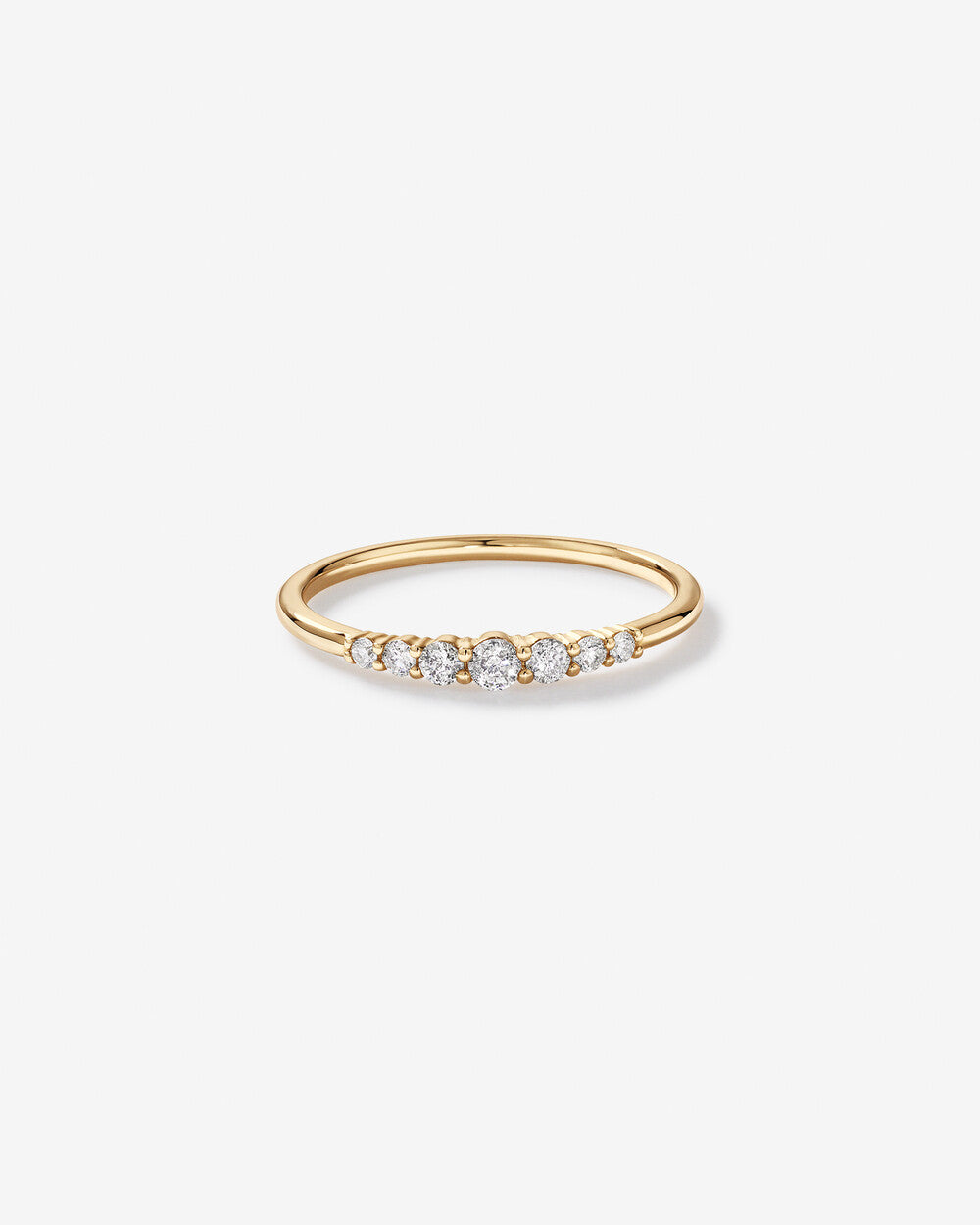0.22 Carat TW Round Brilliant Lab Grown Diamond Ring in 14kt Yellow Gold