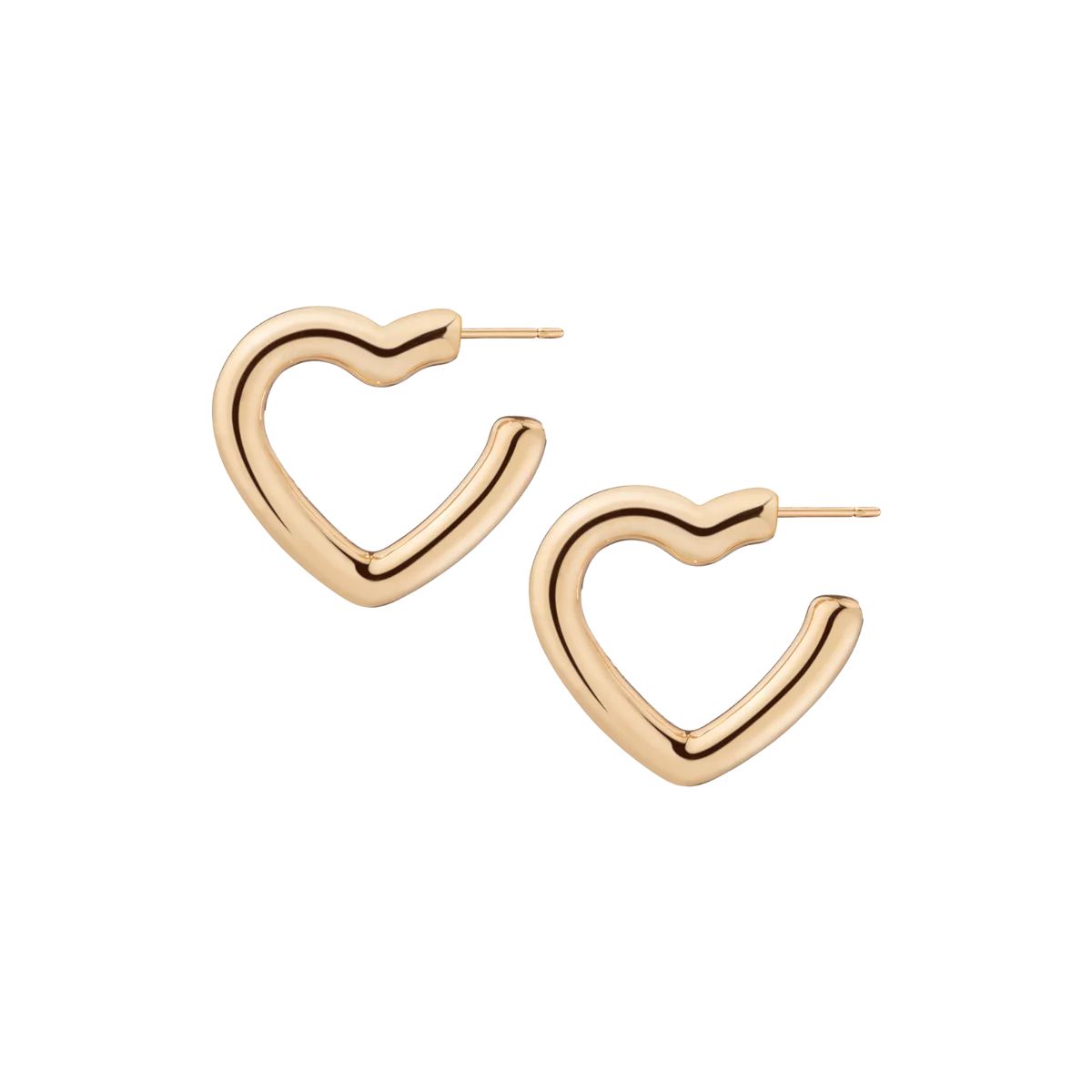 Pillow Heart Hoop Earrings By Stera