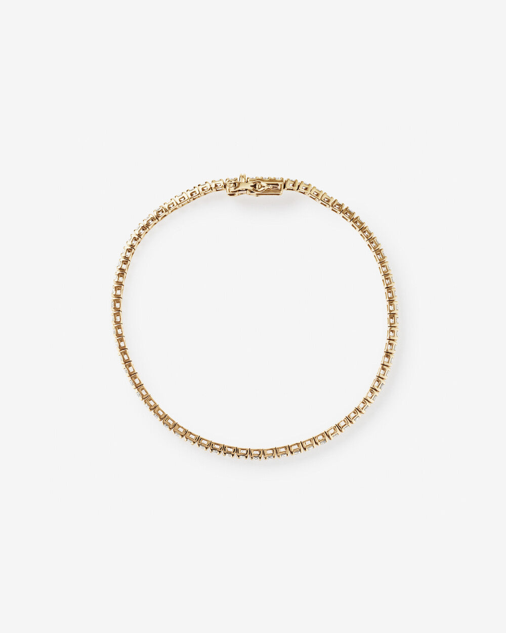 3.60 Carat Diamond Tennis Bracelet in 14k Yellow Gold