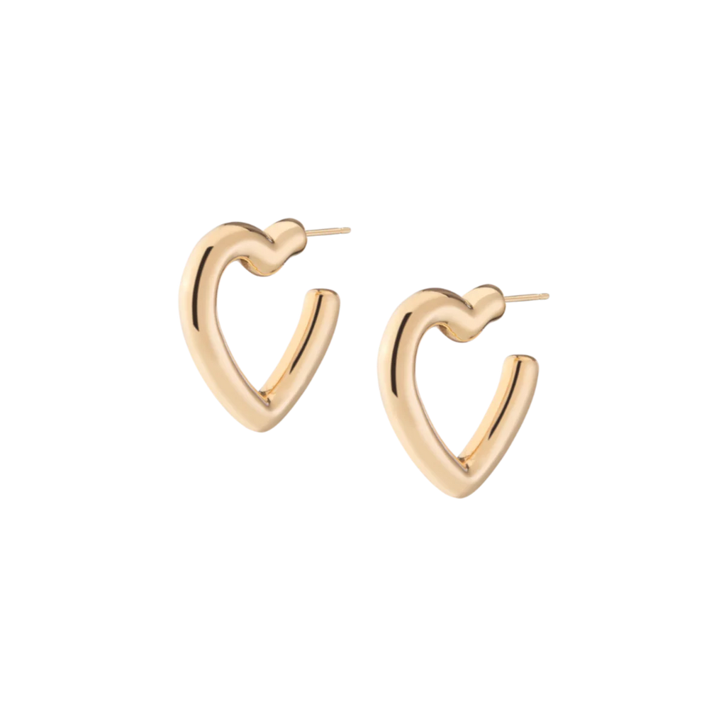 Pillow Heart Hoop Earrings By Stera