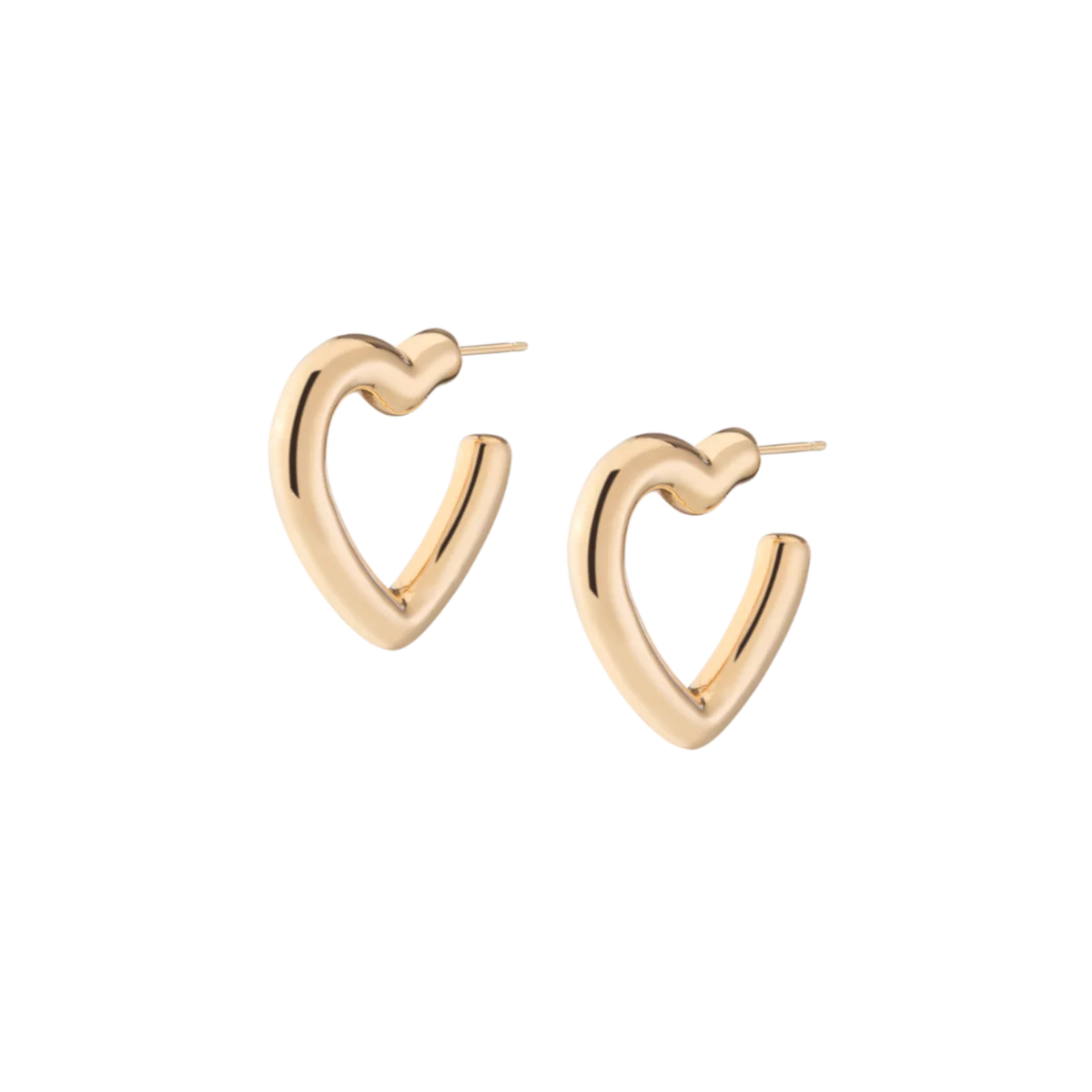 Pillow Heart Hoop Earrings By Stera