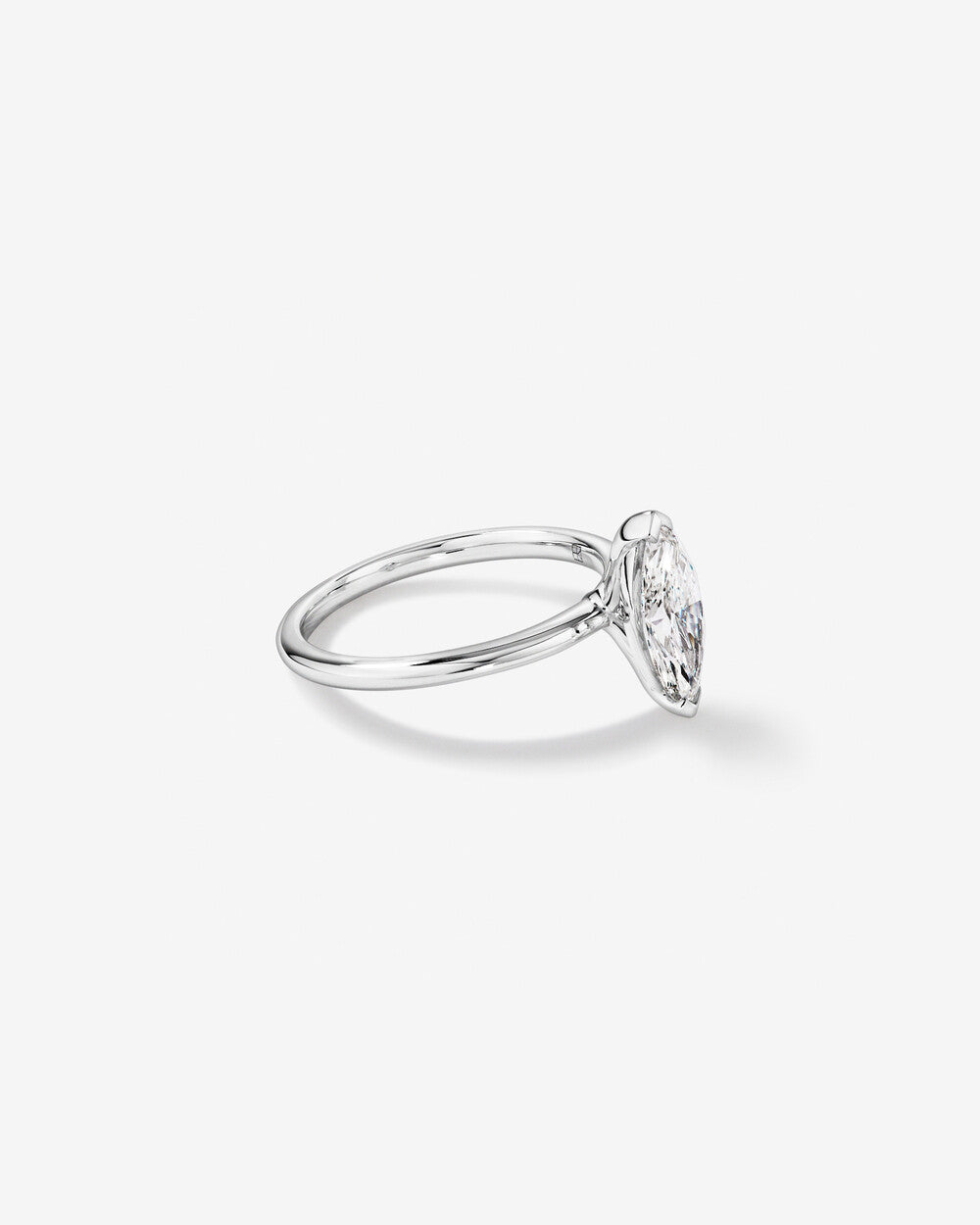 1.00 Carat Marquise Lab-Grown Diamond Solitaire Engagement Ring in 14kt Gold