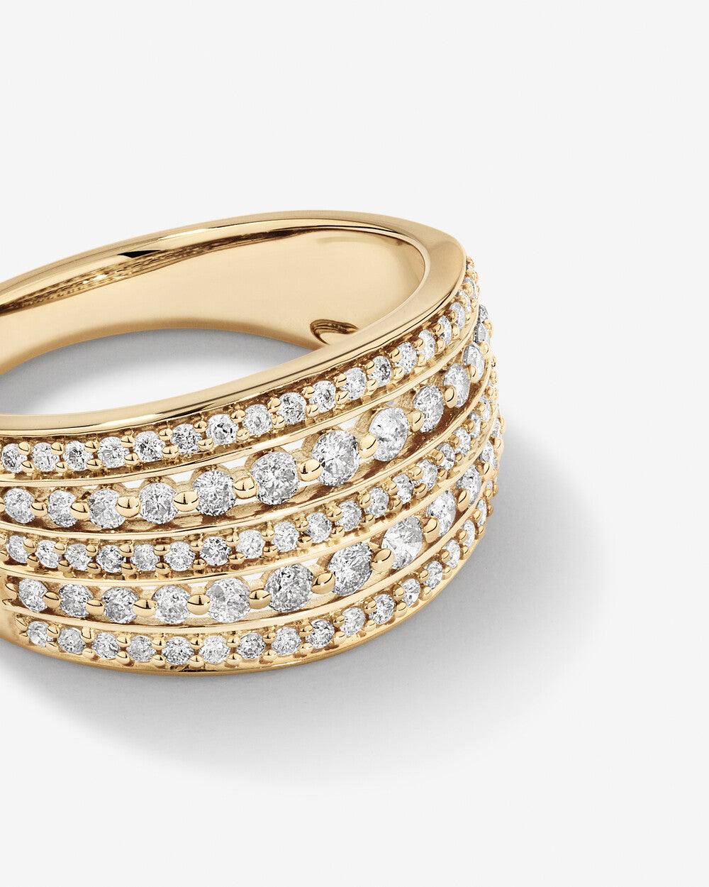 0.77 Carat TW Infinite Lab Grown Diamonds Ring in 14k Yellow Gold