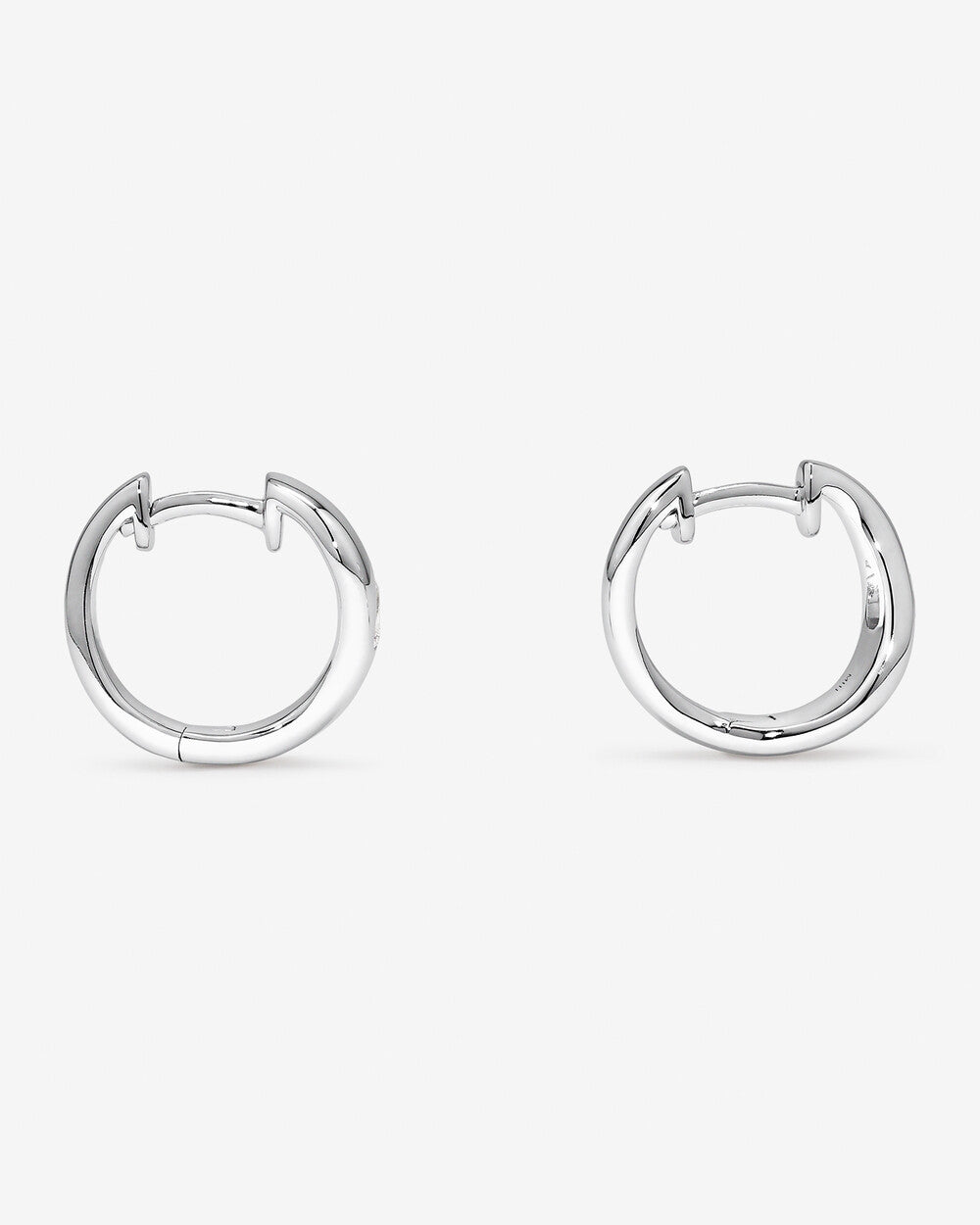 0.30 Carat TW Lab Grown Pear Diamond Hoop Earrings in Sterling Silver