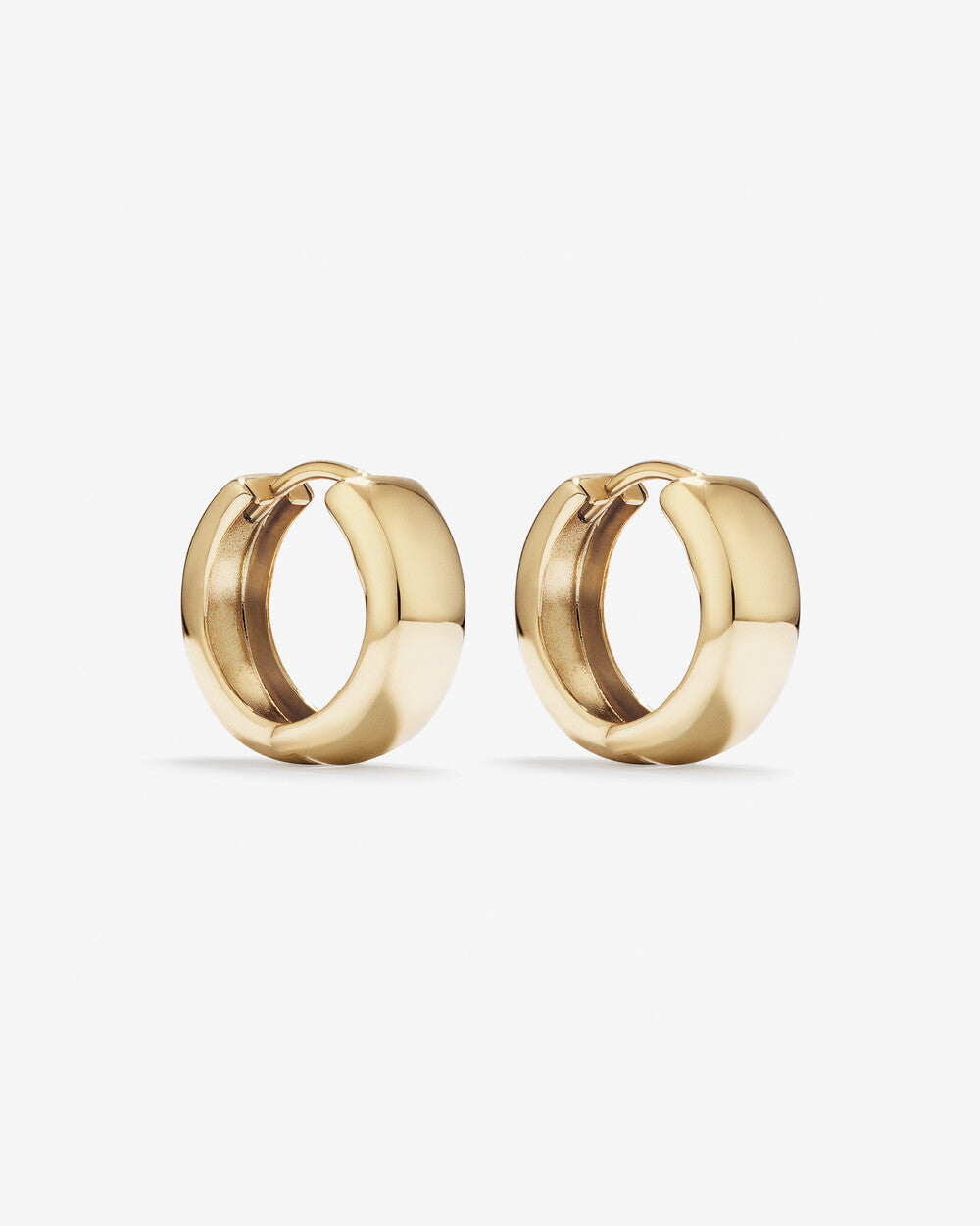 10mm Huggie Earrings in 14kt Yellow Gold