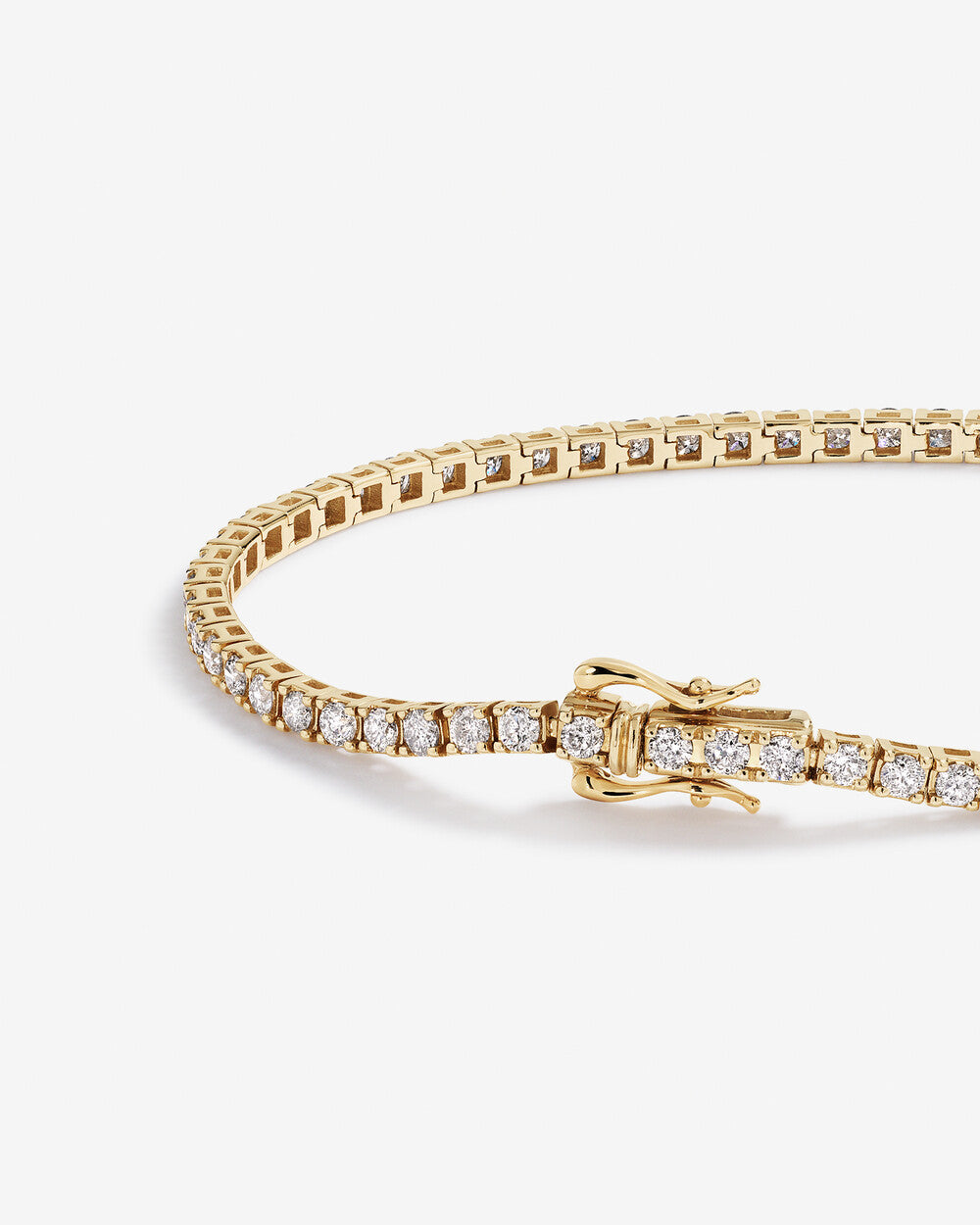 3.60 Carat Diamond Tennis Bracelet in 14k Yellow Gold