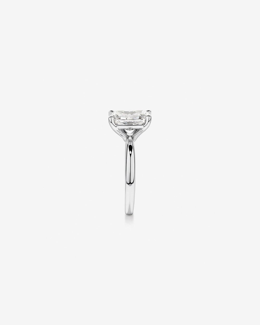 3.00 Carat Radiant Cut Lab-Grown Diamond Solitaire Engagement Ring in 14k Gold