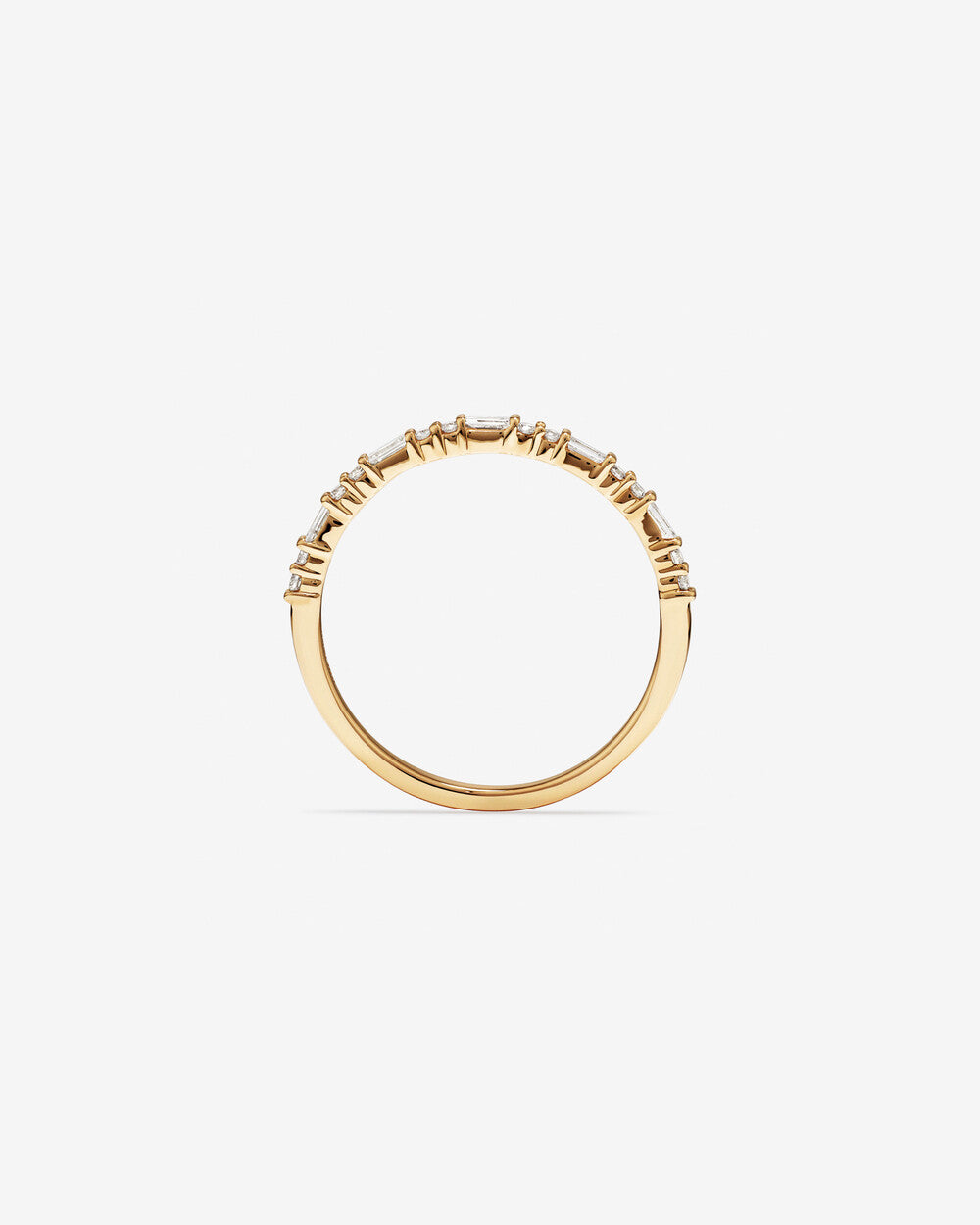 Wedding Ring with 0.22 Carat of Diamonds in 14k Yellow Gold