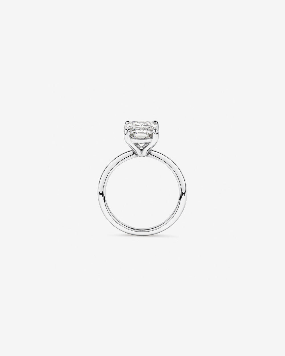 3.00 Carat Radiant Cut Lab-Grown Diamond Solitaire Engagement Ring in 14k Gold
